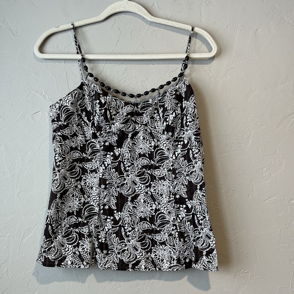 Women's Top Y2K 100 Cotton Babydoll 90s Espresso Brown 8 Gilmore Girls Thin - Picture 2 of 9